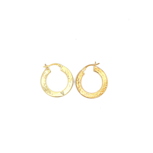 FLAT TEXTURED HOOPS