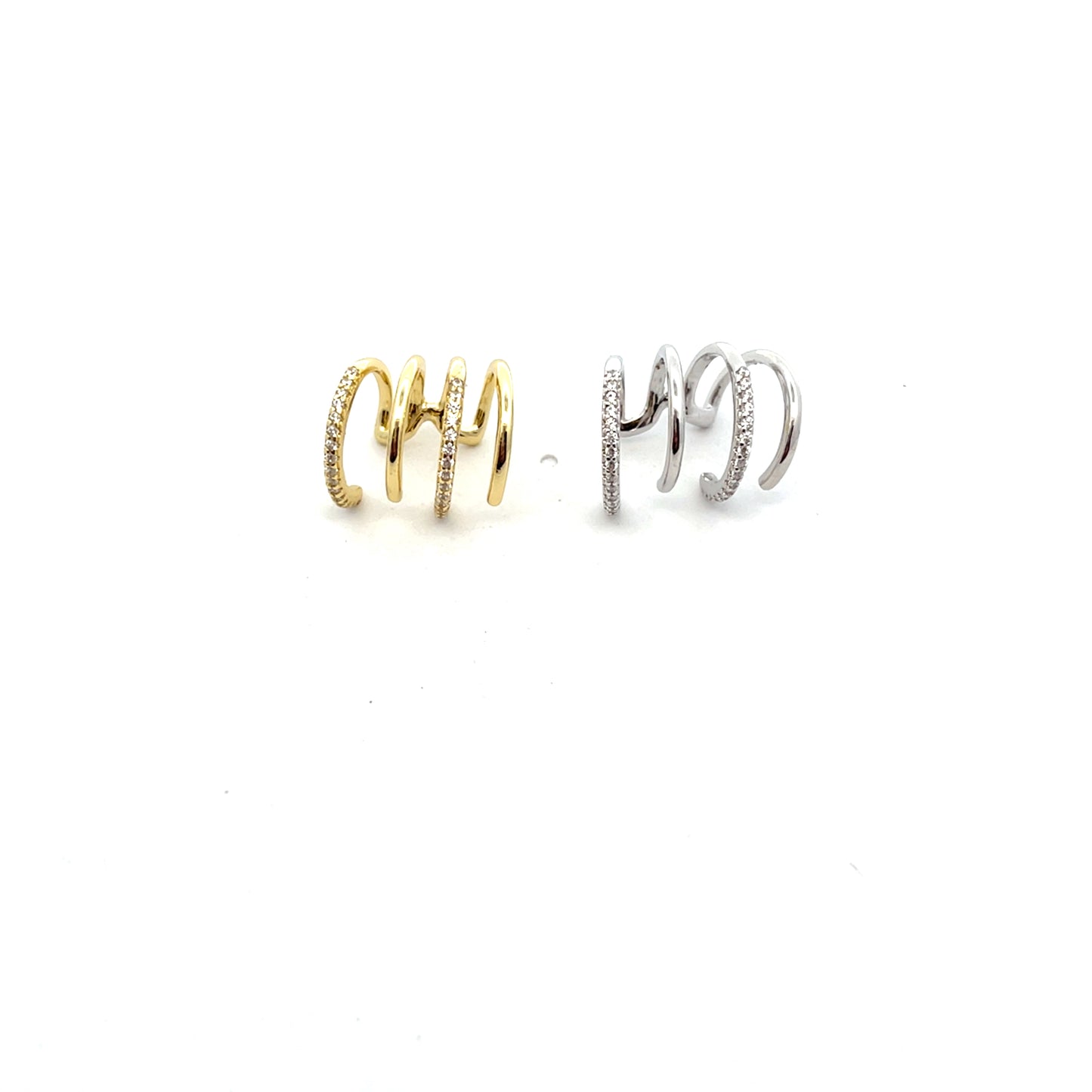 4-ROW SOLID AND PAVE CUFF