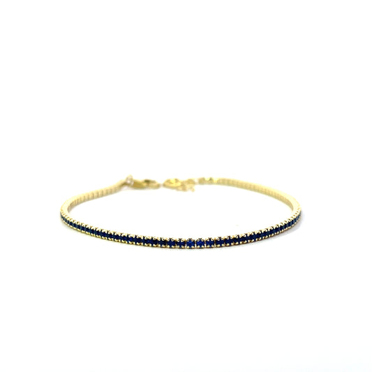 ADJUSTABLE TENNIS BRACELET XS BLUE