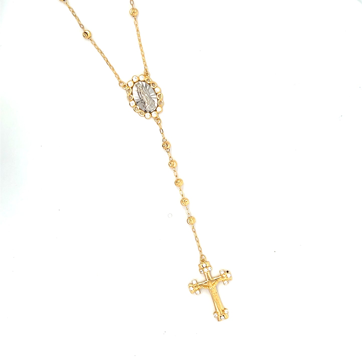 ROSARY MIX WITH INFINITY HALO CZ