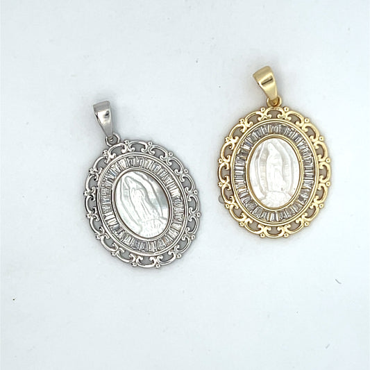 SMALL NACAR MEDALLION WITH DOUBLE HALO
