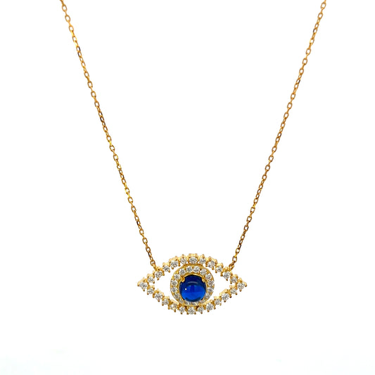 BIG BLUE EYE WITH CZ