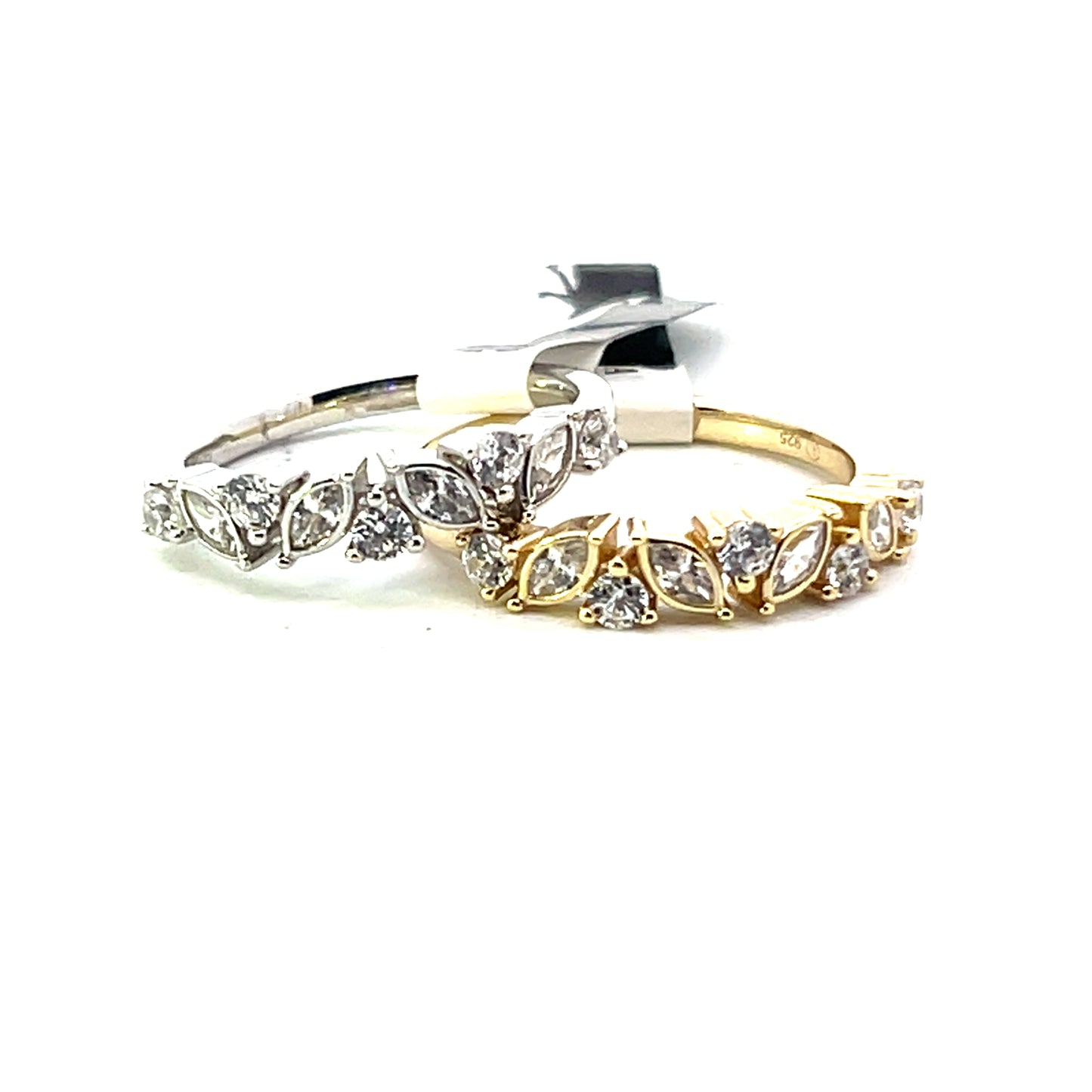 MARQUISE BEZEL BAND GOLD