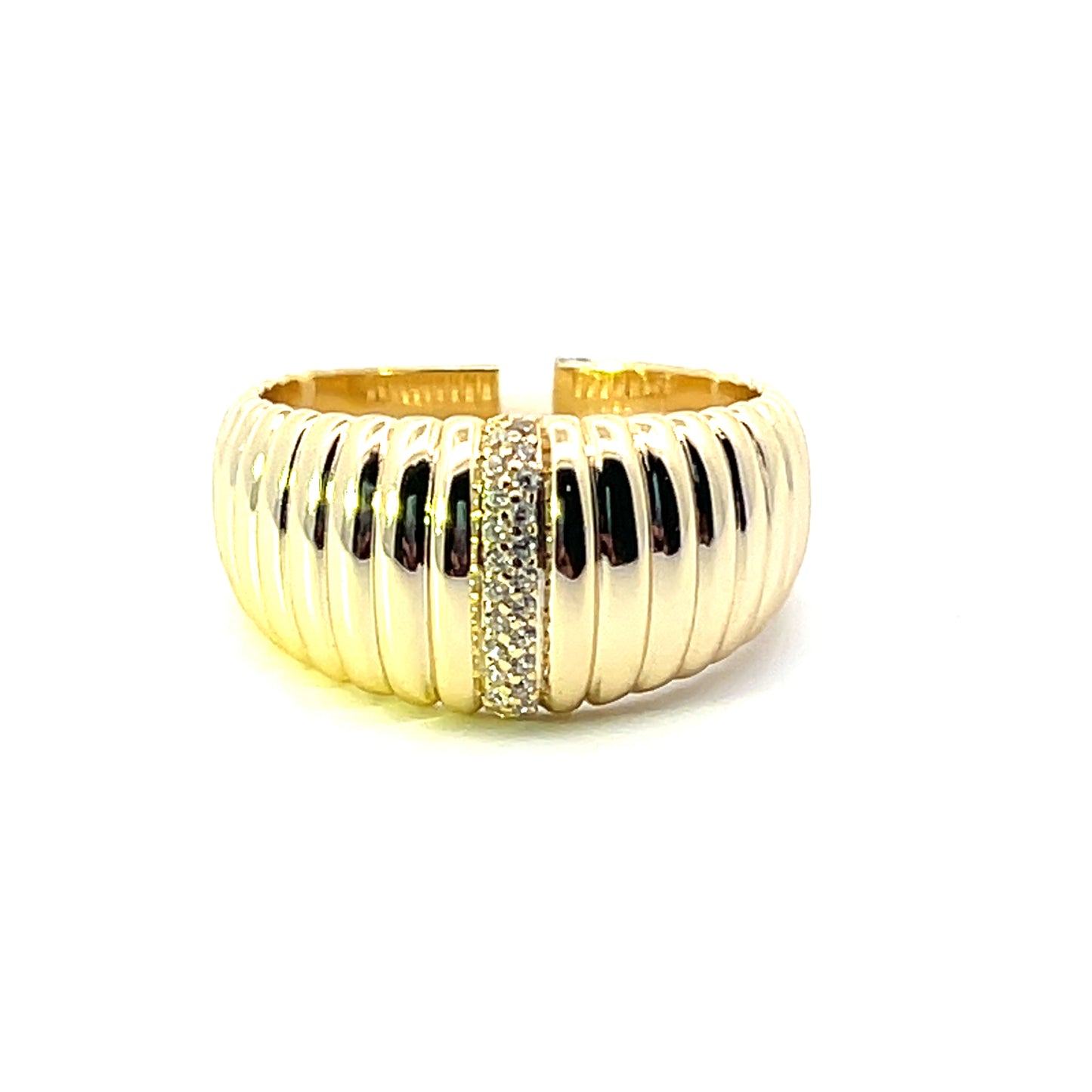 CHUNKY FLUTED WITH PAVE
