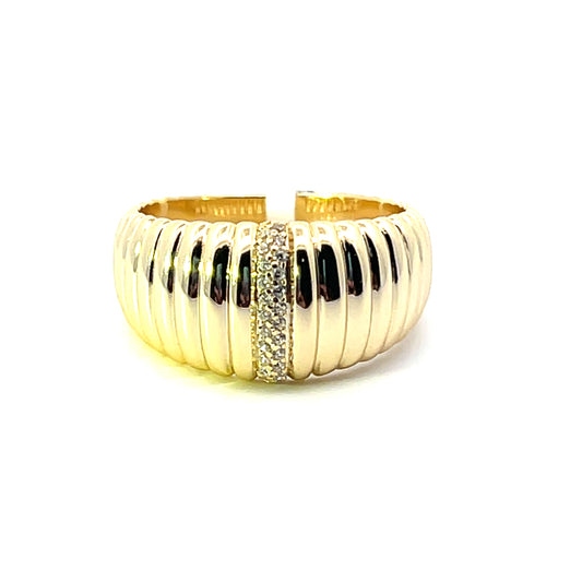 CHUNKY FLUTED WITH PAVE