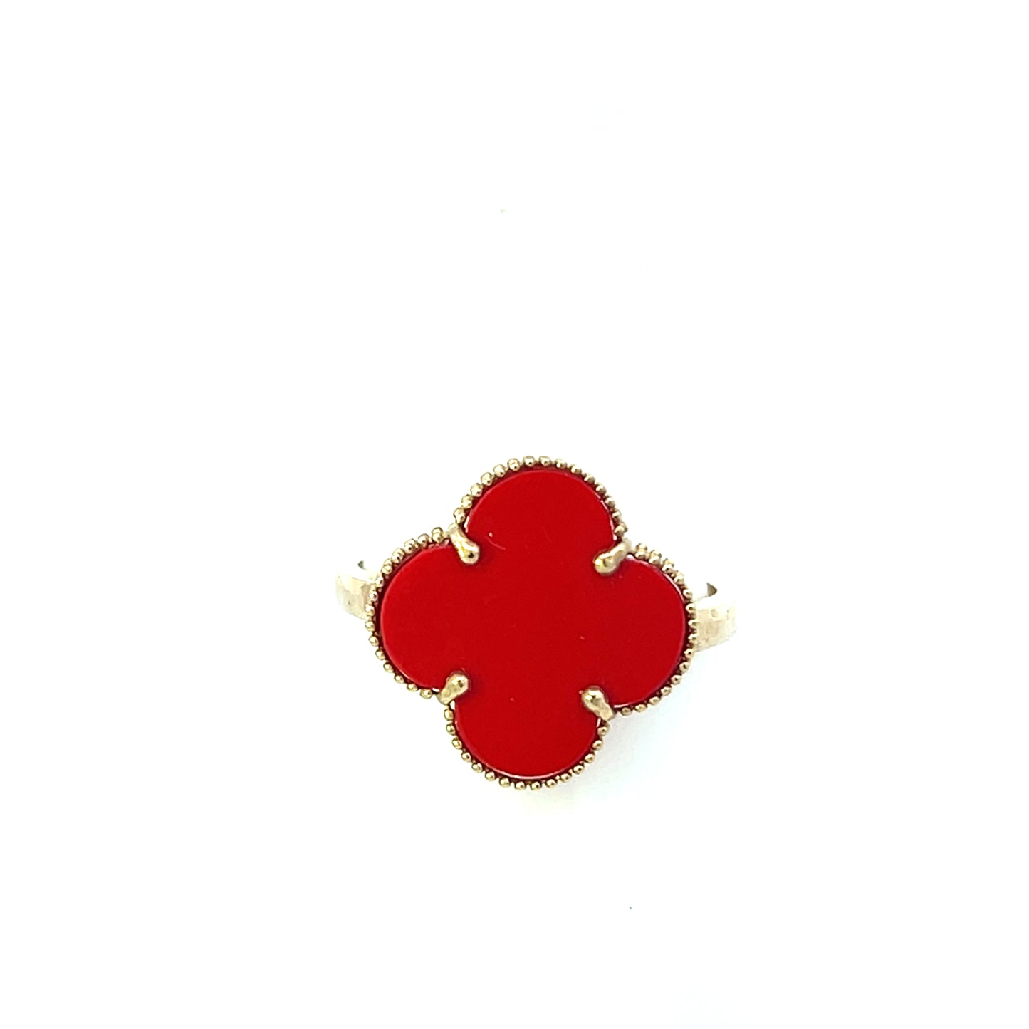 10K CLOVER ENAMEL RED