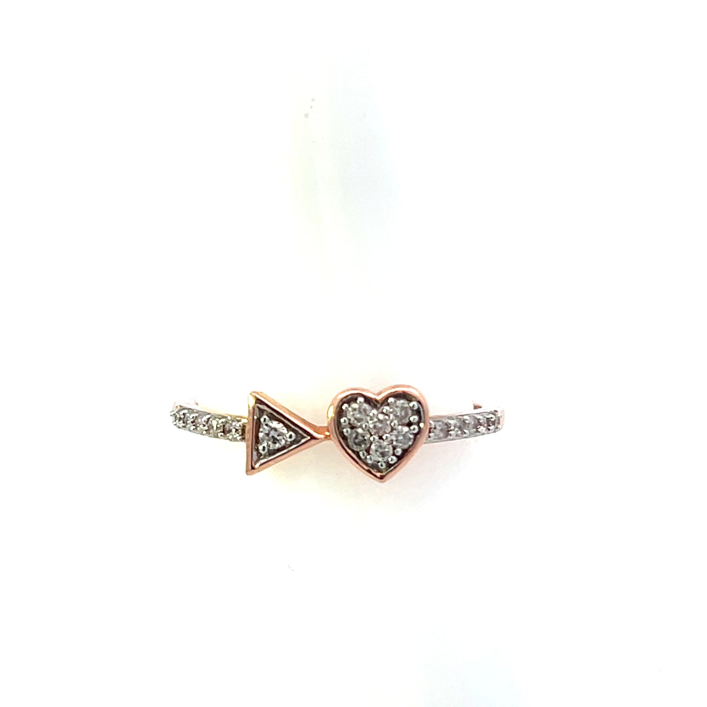 10K DIAMOND ARROW AND HEART
